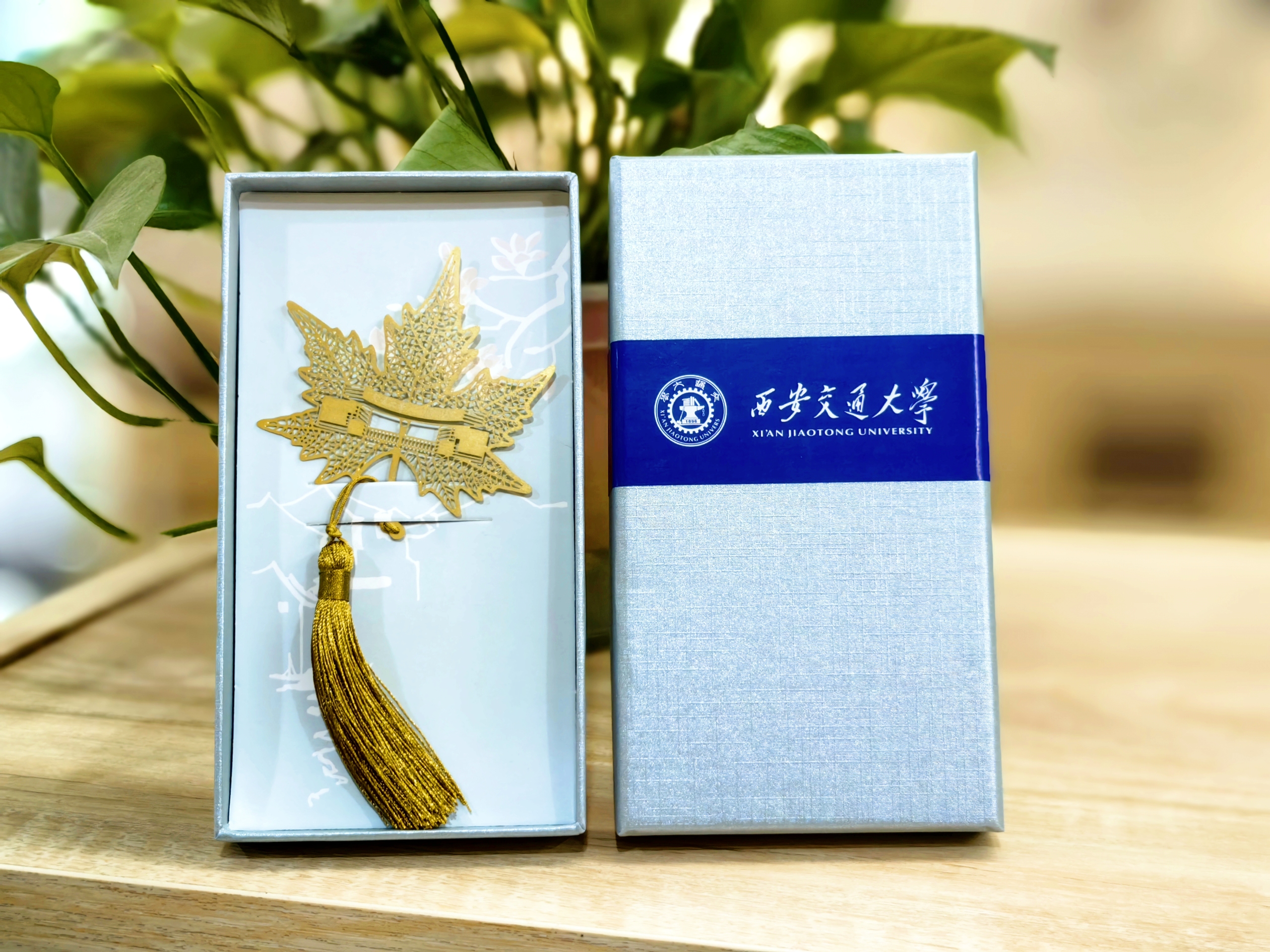 仙交·梧桐叶复刻书签