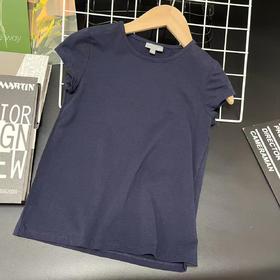 【选2件15元-NO退】128 JBC藏青女童短袖-微脏-喜出