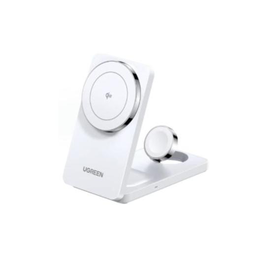 充电器 折叠无线充 三合一 白色-绿联 商品图0