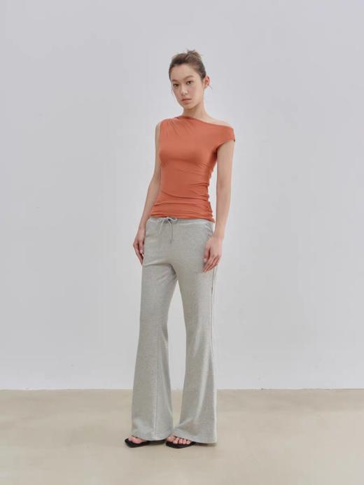 Evistub/E-5XDX459/多种穿法斜肩抽褶短袖女 商品图1