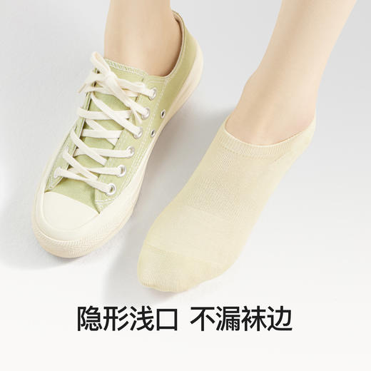 【掉跟包退，10双只要39.9】Secret World 2025夏季薄款纯棉纱线10A抑菌 隐形船袜 商品图4