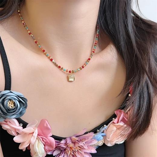 【VAN CLE繁刻天然石项链合集】送定制包装盒+礼品袋 不易撞款 精致百搭 显白多巴胺项链 商品图3