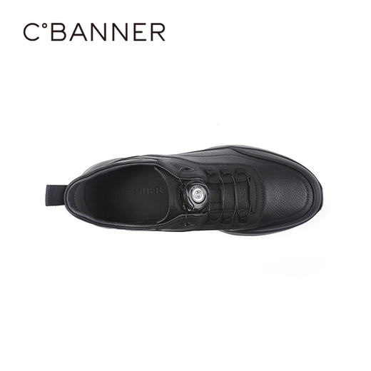 千百度秋季商务休闲鞋牛皮革脚垫健步鞋男鞋A25411131 商品图2