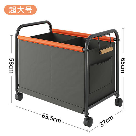【玩具收纳筐】杂物收纳箱 卧室床边置物架 客厅四轮可移动大容量小推车  商品图13