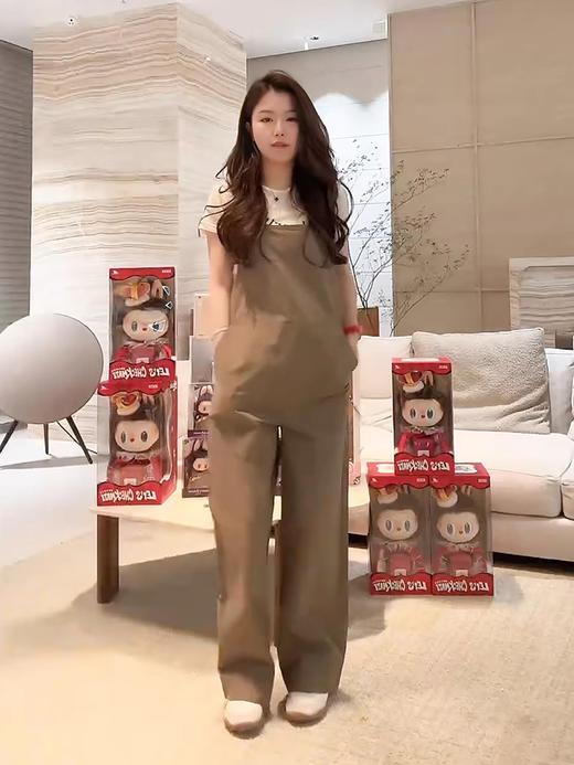 COCO ZONE 刘一一 “山本背带裤”100棉亲肤透气背带裤CD1A0633 商品图1