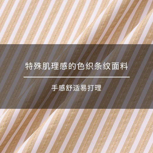 lost in echo2025春夏新款A字抽褶露背收腰显瘦条纹吊带长连衣裙 商品图2