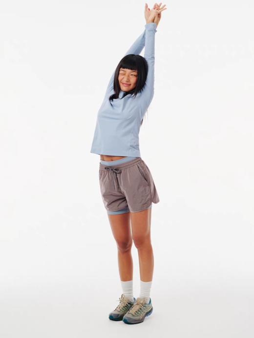 Evistub/E-5CDK063/夏日金属尼龙运动短裤女 商品图2