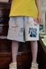 2025夏季日系儿童立体刺绣企鹅涂鸦字母四色拼接运动抽绳短裤！ 商品缩略图2