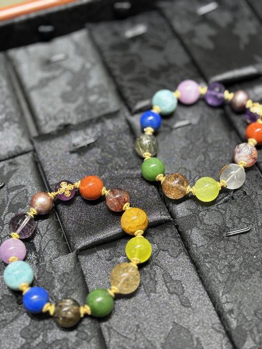 ³紫水晶+青金石+朱雀红胶花+南红多宝手串 约11mm XFAF-059【48小时鉴赏期】XN03-CRMM-XYSJ（TOP）【可塘水晶】 商品图0