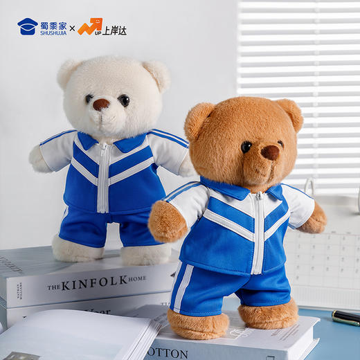 【实付满199送钥匙扣】【校服小熊】可定制创意毛绒小熊公仔儿童玩具服装可脱送礼学生礼物 商品图9