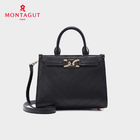 梦特娇新款女士真皮手提包时尚斜挎包潮流单肩包