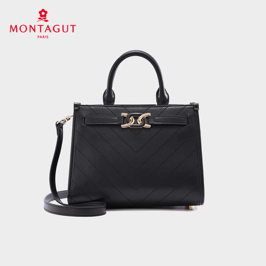 梦特娇新款女士真皮手提包时尚斜挎包潮流单肩包 商品图0