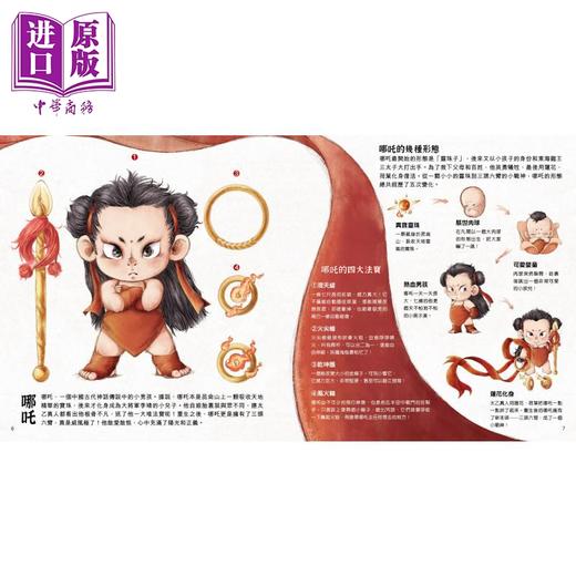 预售 【中商原版】Fun China趣读中华 这里有神仙 翻江倒海是哪吒 港台原版 绘本故事 图画精美 充满动感 亲子童书 新雅文化出版 商品图2