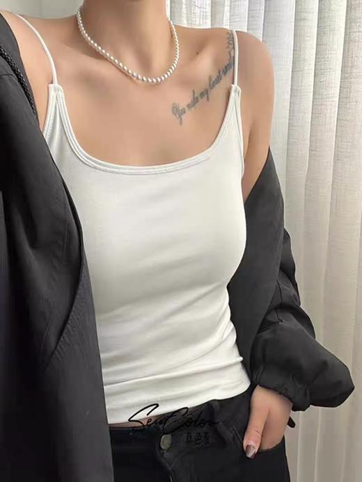 【GZ】无忧购65元2件一根带Ｕ字背天丝竹棉背心6613（截单后3-5天发货) 商品图4