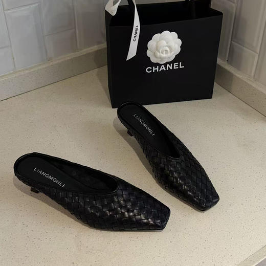 【不换不退】 良木礼羊皮半拖（19226） 商品图1