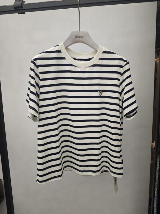 【门店同款】ENJOY夏季条纹刺绣T 163000312 商品图0
