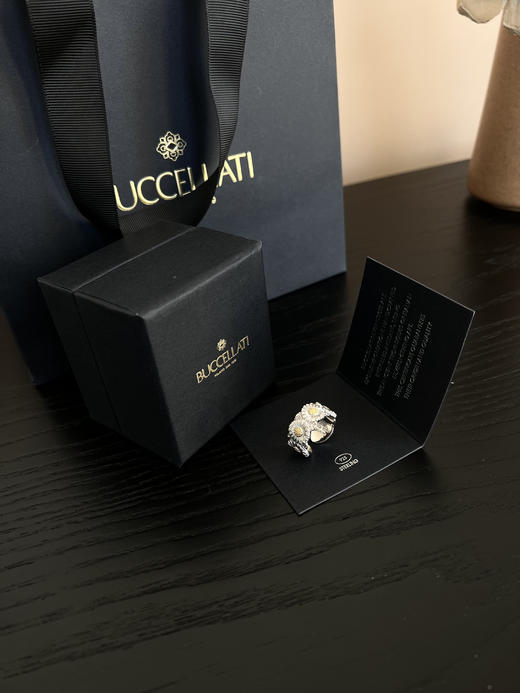 Buccel布契拉提小雏菊开口戒指 商品图14