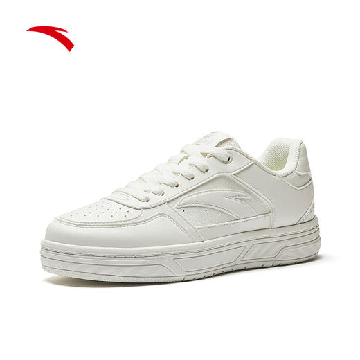 安踏百川丨经典白色低帮板鞋女鞋夏季百搭滑板鞋小白鞋122538010 商品图2