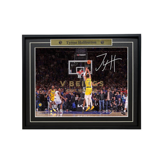 收藏系列 哈利伯顿 总决赛绝杀 亲笔签名照片 商品图0