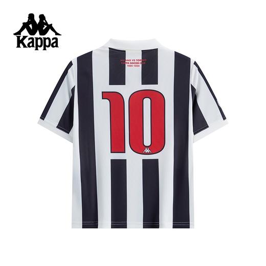 Kappa女款复古条纹短袖POLO衫K0F62PD03 商品图1