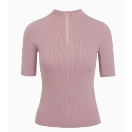 L1朗姿短袖针织衫修身高端打底衫LCSP02KPR425P21 商品图0