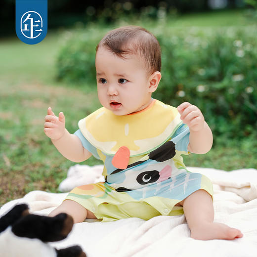 年衣童装25夏季新款周岁卡通抓周百日礼男女宝盼达派对哈衣 商品图1