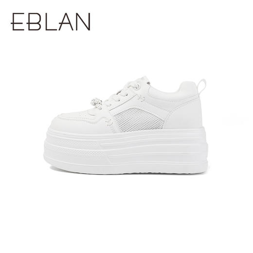 伊伴夏季网纱厚底增高可爱减龄装饰网纱运动鞋B25330202 商品图1