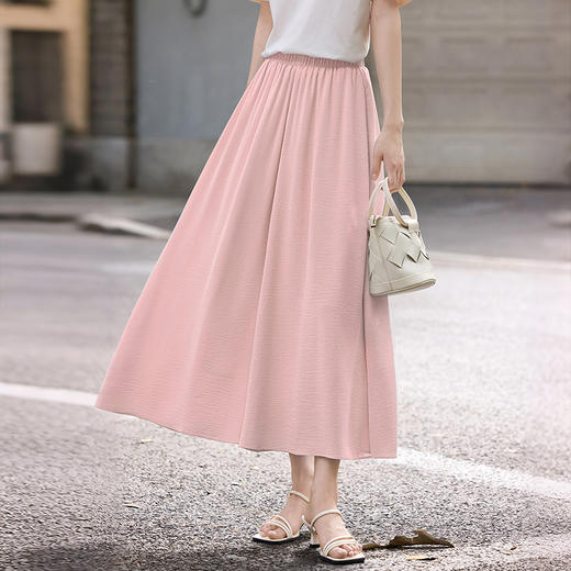 【周末秒杀】熙世界山本裙裤女夏季薄款2025新款高腰垂感宽松休闲七八分阔腿裤 商品图4
