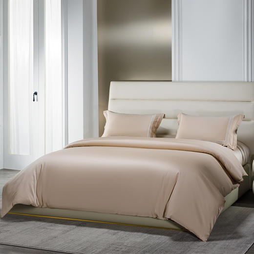 BOSS 天丝棉贡缎四件套（香槟金）HBTSM001 商品图0