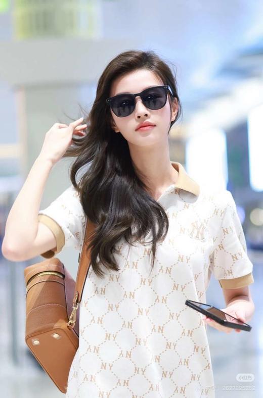 MLB 夏季新款女款满印钻石老花polo领时尚 运动连衣裙 商品图3