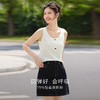 熙世界冰丝U领吊带背心女夏季2025新款基础百搭白色宽肩无袖上衣 商品缩略图2