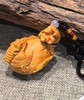 蝙蝠钱袋°黄杨木小挂件/把玩件 商品缩略图0