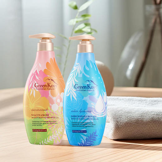 【GreenKosy绿色溪谷沐浴露组合】700g*2瓶 温和清洁 水润肌肤 商品图3