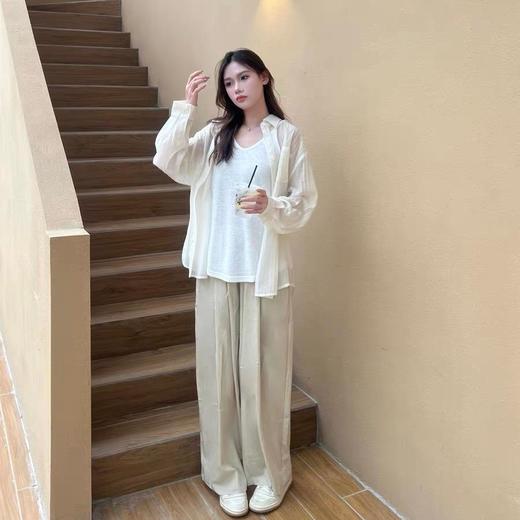 福利清仓！买一件送一件【天丝皱衬衫】莱赛尔材质  百搭款式不挑人群  薄如蝉翼 自带呼吸感 简约风慵懒范十足 商品图5