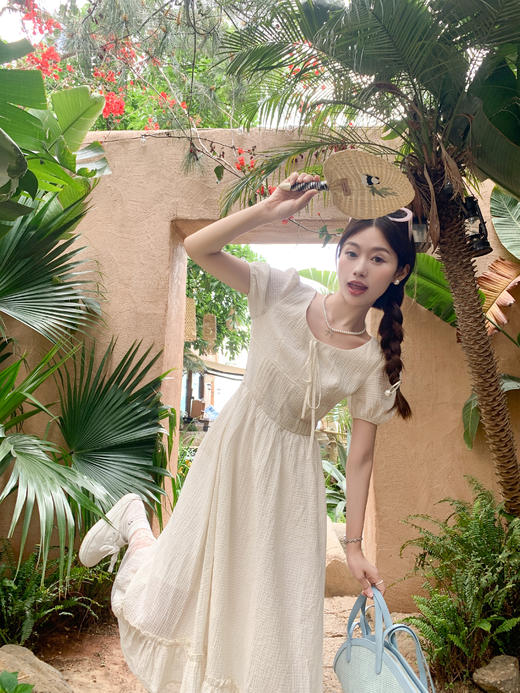 <曾小咸推荐> 破价清仓秒杀，比成本价还便宜，闭眼拍！【温柔碎片】白色连衣裙 日常218.88 立减128.89 秒杀89.99！！ 商品图8