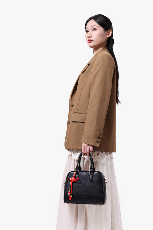 梦特娇女士时尚手提包精致女性斜挂包可爱单肩包真皮女包 商品图8