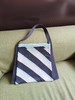 Finger Zoo 复古斜条纹三色单肩包 商品缩略图0