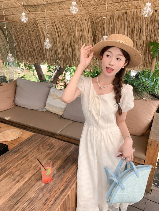 <曾小咸推荐> 破价清仓秒杀，比成本价还便宜，闭眼拍！【温柔碎片】白色连衣裙 日常218.88 立减128.89 秒杀89.99！！ 商品图5