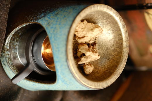 米马杂货 窑变蓝 紫铜碟沉香（咖啡渣）香薰炉 送5颗蜡烛 商品图3