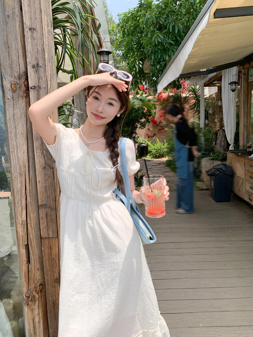 <曾小咸推荐> 破价清仓秒杀，比成本价还便宜，闭眼拍！【温柔碎片】白色连衣裙 日常218.88 立减128.89 秒杀89.99！！ 商品图6