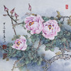 叶泉《粉月季》国画原作45CM*45CM 手绘宣纸花卉作品 商品缩略图1