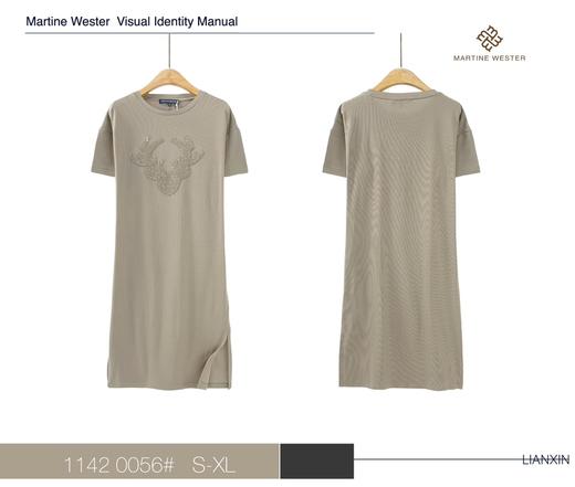 Martine Wester丝光棉开叉连衣裙11420056 商品图3