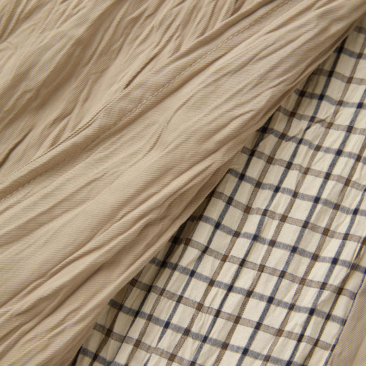 ROMI STUDIO 独特肌理感不规则褶皱翻领收腰风衣外套 RWCSWA3918 商品图4