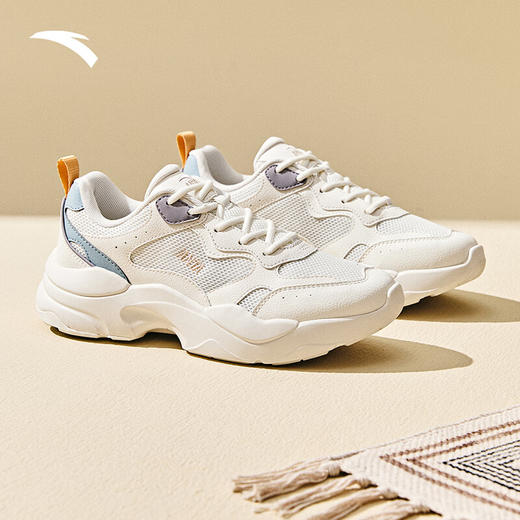 安踏引力休闲鞋女2025夏季新款软底舒适透气百搭运动鞋女鞋122538814 商品图1
