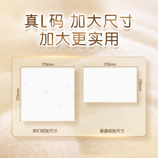 【官方自营】清风黑金厚柔L码4层80抽20包抽取式面巾纸大尺寸 商品图2