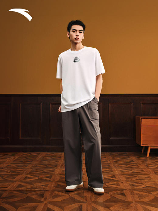 安踏冰丝T丨短袖t恤男士夏季新款字母印花休闲运动上衣152538123 商品图3