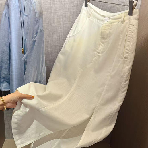 【不退不换】良木礼天丝亚麻半裙（5992） 商品图1