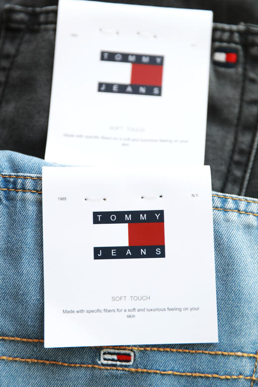 黑色蓝色都有啦！！屁兜儿皮牌+小标刺绣，工装风牛仔长裤C061758 商品图11