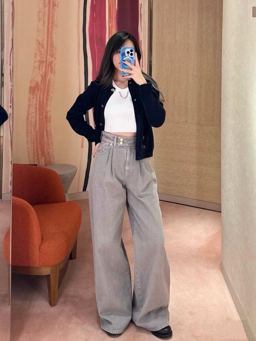 驴家新款灰色牛仔长裤（TM） 商品图5