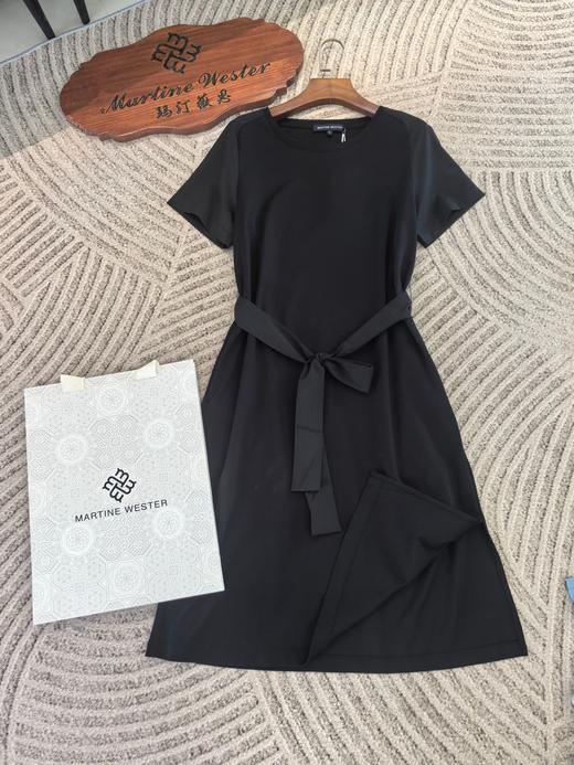 Martine Wester 女款双面水柔棉异料拼接连衣裙 11421231 商品图1